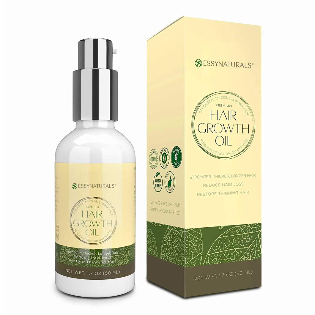 Aceite de crecimiento del cabello natural con cafeína y biotina 1.7 oz