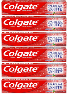 6 Colgate Sparkling White Pasta dental en gel 6oz NDP37
