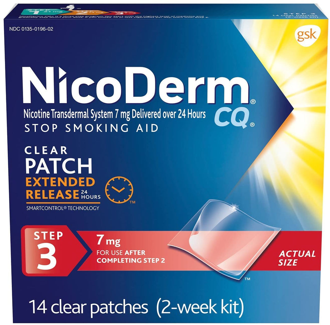 Parche transparente para la fase 3 de Nicoderm para dejar de fumar NDP91