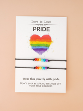 Cargar imagen en el visor de la galería, Pulsera de decoración de cuentas LGBT 2 piezas ✅
