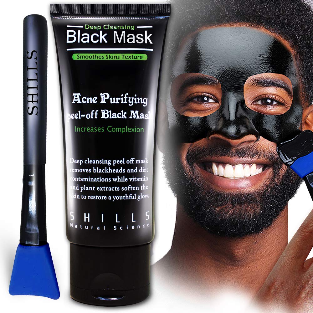 Mascarilla de carbón para hombres, mascarilla purificante peel-off