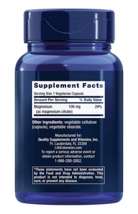 Citrato de magnesio 100mg, 100 cápsulas