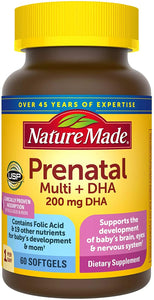 Suplemento alimenticio Prenatal + DHA 200 mg