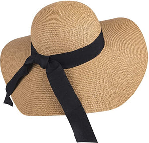 Sombrero de paja para mujer de ala ancha NDP25