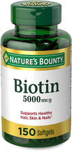 Cargar imagen en el visor de la galería, Biotin Energía y cabello, piel y uñas, 5000 mcg

