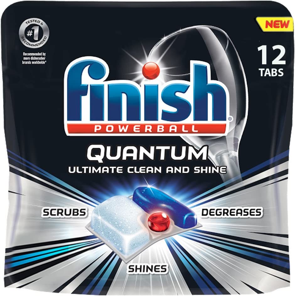 Finish Quantum Max Powerball, tabletas detergente para lavavajillas –