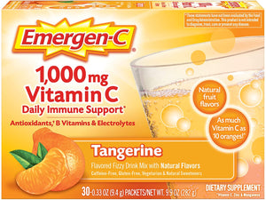 Mezcla para suplemento dietético bebible Emergen-C- 30 paquetes- Sabor a Mandarina