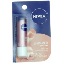 Cargar imagen en el visor de la galería, NIVEA shimmer radiante lip care 0.17 oz (paquete de 2)
