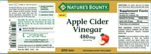 Cargar imagen en el visor de la galería, Suplemento de vinagre de sidra de manzana, 480 mg, 200 tabletas
