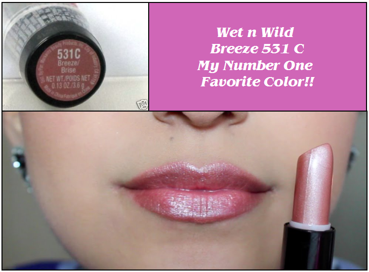 Lápiz labial Wet n Wild, 531C Breeze   ✅ NDP-10