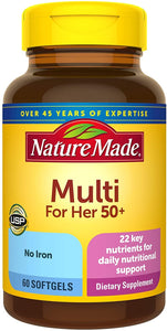 Multivitamina para mujeres mayores 50+ años 60 ct