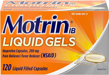 Cargar imagen en el visor de la galería, Ibuprofeno Motrin - Alivio del dolor cápsulas liquidas

