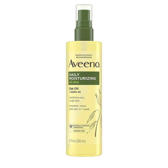 Aveeno spray de aceite corporal seco hidratante diario con avena y aceite de jojoba 6.7oz