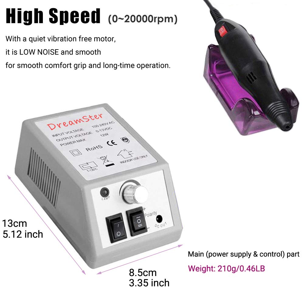 Juego profesional de taladro de uñas eléctrico para uñas acrílicas