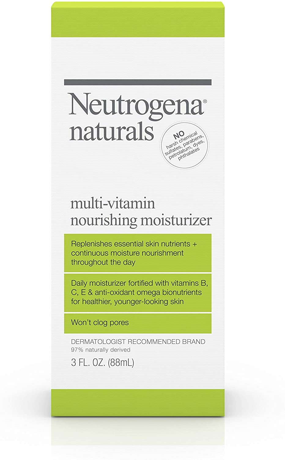 Hidratante facial diario nutritivo multivitamínico de Neutrogena Naturals