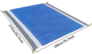 Manta de playa impermeable, plegable, 82.7 x 78.7 in NDP50