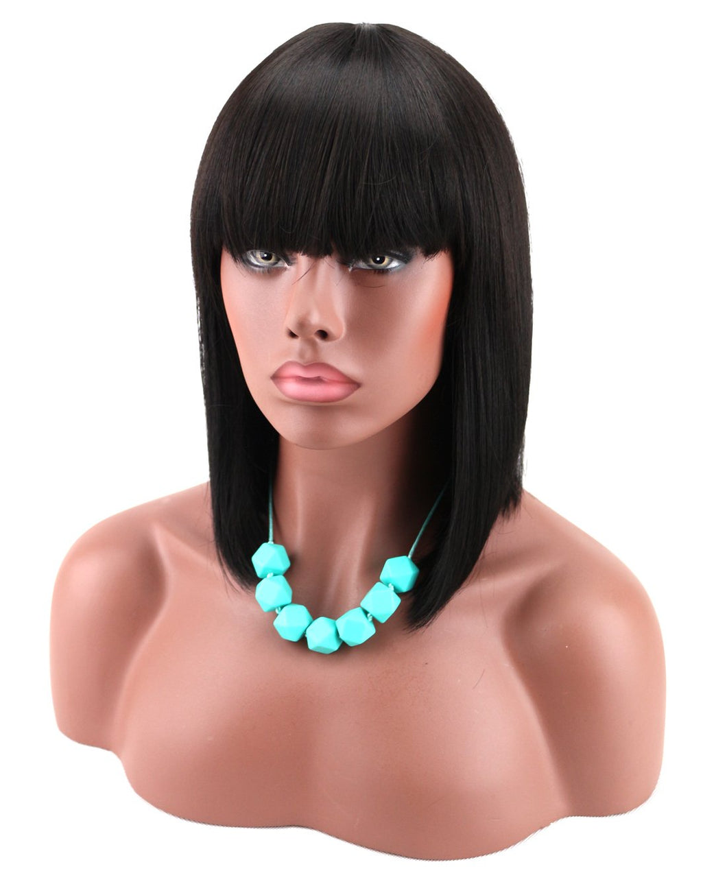 Peluca de pelo corto Bob, para mujer, resistente al calor