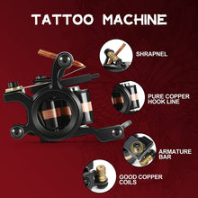 Cargar imagen en el visor de la galería, Kit de tatuaje completo para principiantes con 6 colores NDP69
