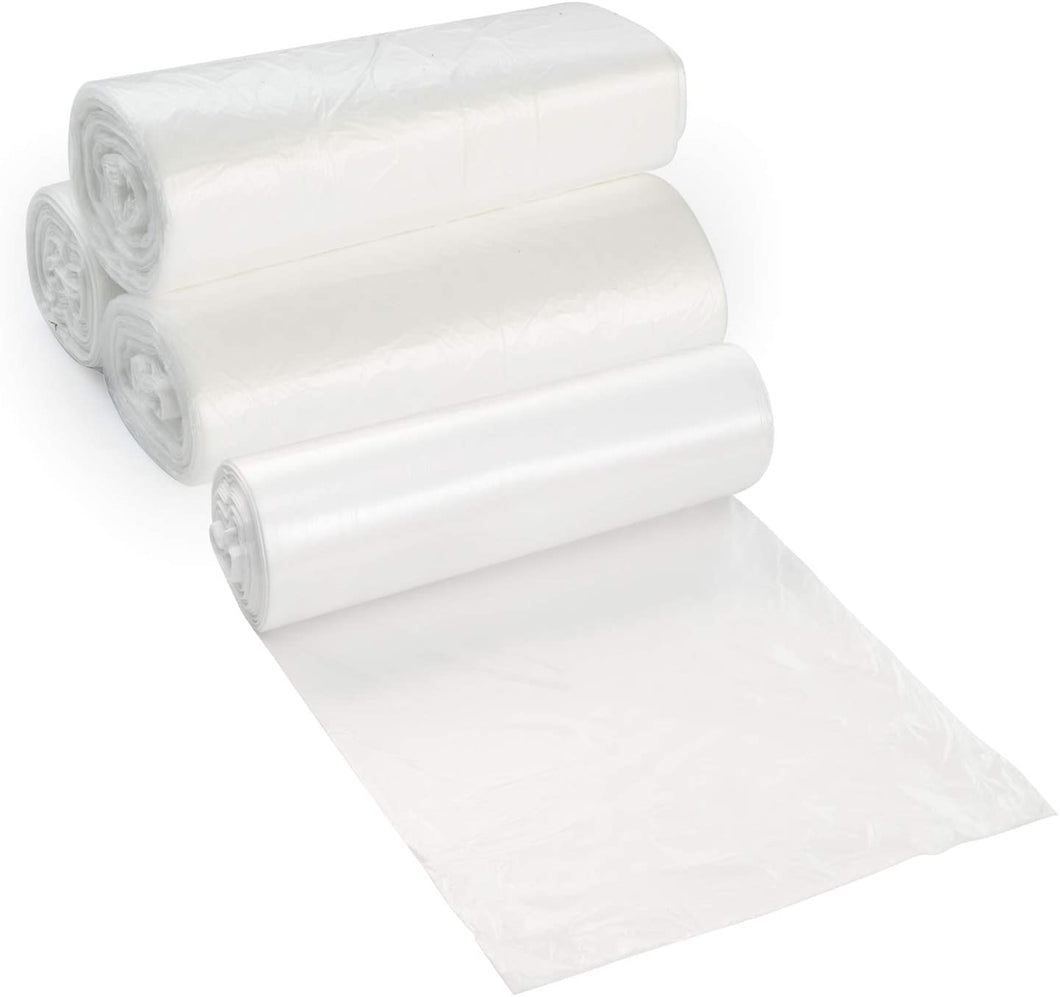 Cubos de basura transparentes de 33 galones, 50 unidades NDP161