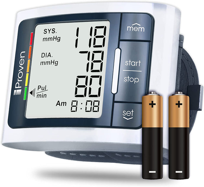 Monitor de presión arterial de muñeca, pantalla LCD grande NDP33