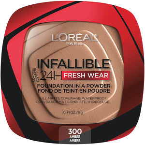 L'Oreal Paris - Maquillaje base en polvo Infallible Fresh Wear, hasta 24 horas de uso