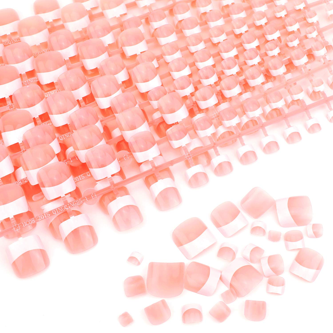 Juego de 240 puntas de uñas falsas naturales