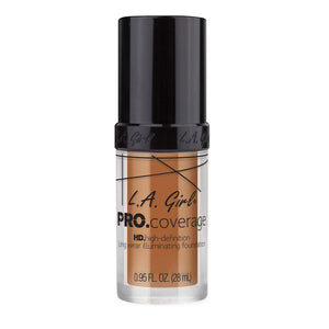 Base de maquillaje líquida L.A. Girl Pro Coverage, Warm Caramel