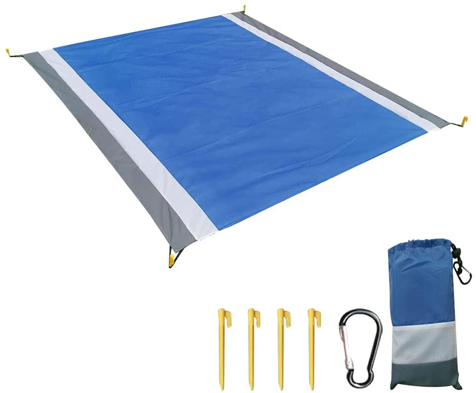Manta de playa impermeable, plegable, 82.7 x 78.7 in NDP50