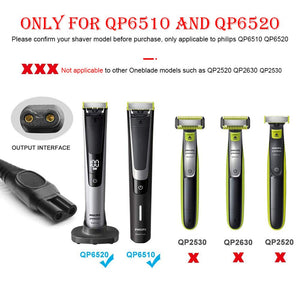 Adaptador de cargador de 15 V compatible con Norelco Shaver 2300 para Philips Norelco One Blade QP6510 QP6520 QP6530 QP6550  NDP80