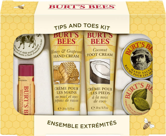Burt's Bees Tips and Toes Kit para manos y pies, paquete de de 1, Original