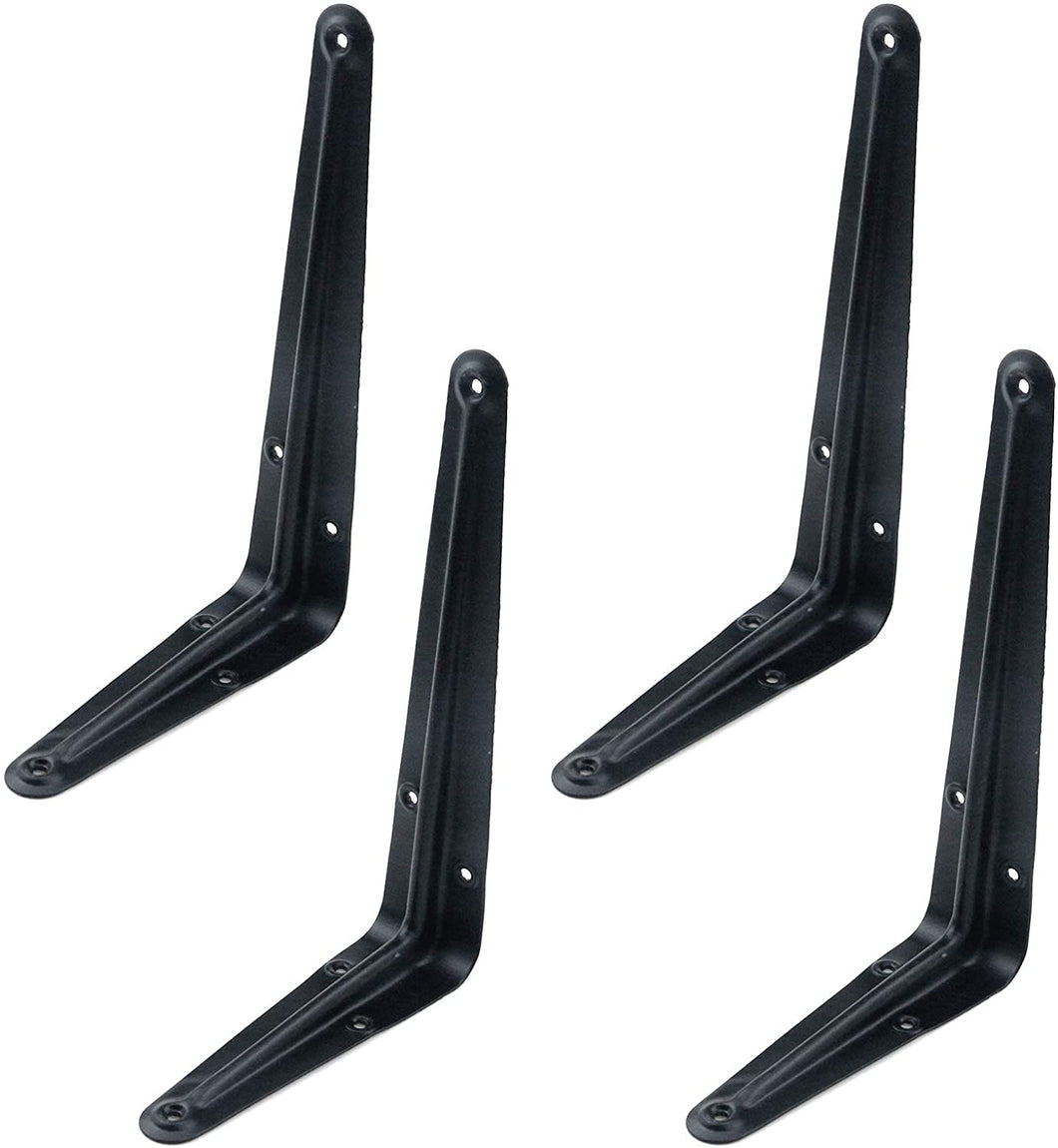 Juego de 4 soportes para estantes plegables para estanterías y estanterías (7.8 x 0.78 x 5.1 pulgadas) NDP 3