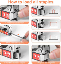 Cargar imagen en el visor de la galería, Kit de pistola grapadora 3 en 1 de alto rendimiento con 1000 grapas NDP112

