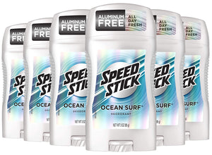 Speed Stick Desodorante en barra, Ocean Surf, 3 onzas (paquete de 6)