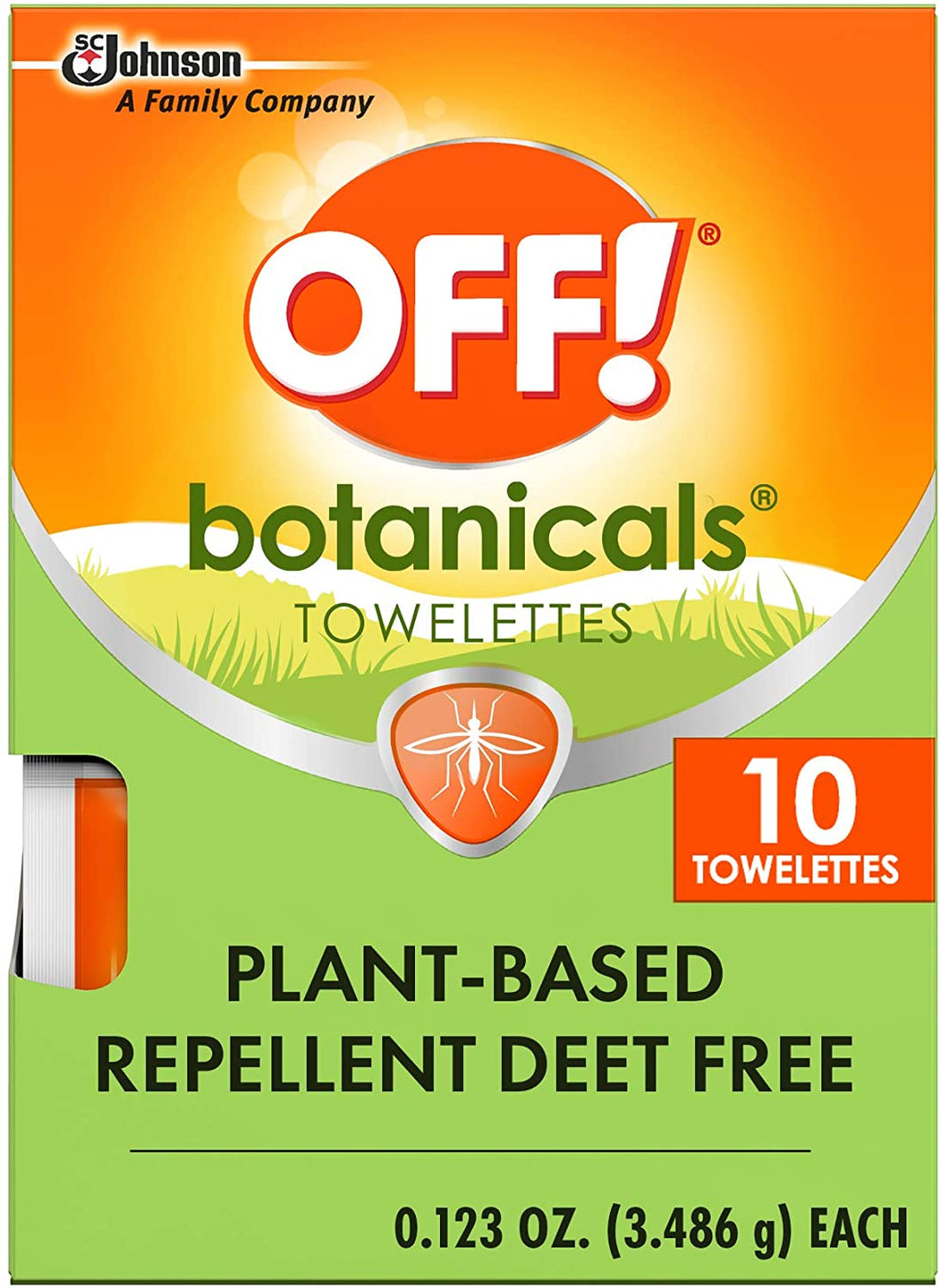 OFF! Botanicals Toallas naturales repelentes de mosquitos e insectos  NDP81