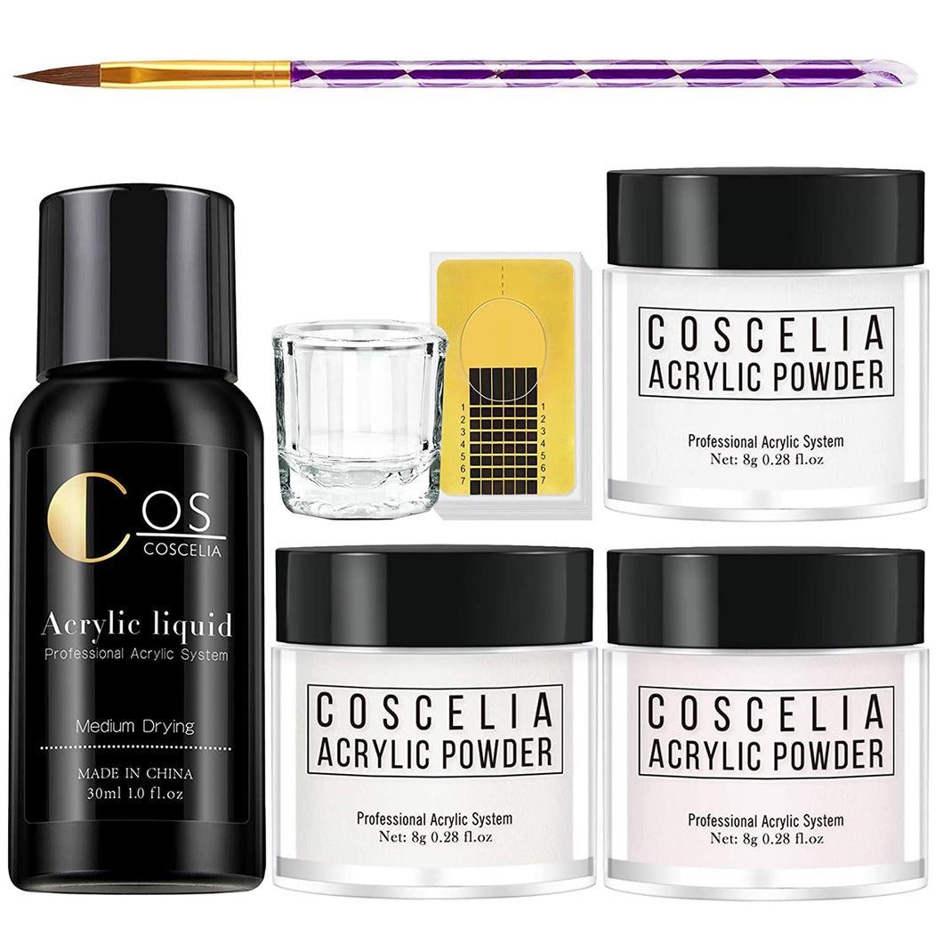 Juego de brocha de acrílico para uñas acrílicas en polvo