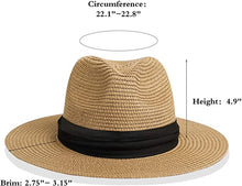 Cargar imagen en el visor de la galería, Sombrero Panamá Paja Para El Sol NDP28
