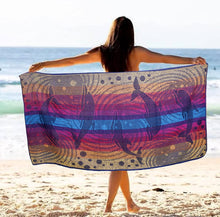 Cargar imagen en el visor de la galería, Toalla de gran tamaño para playa y hotel, 100% algodón 4 toallas(30 x 60 pulgadas)NDP54

