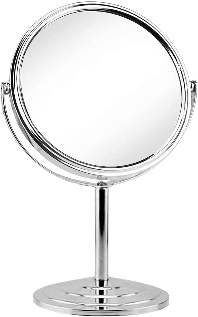 Espejo de mesa de tocador de doble cara de 7 pulgadas, giratorio de 3 aumentos NDP47