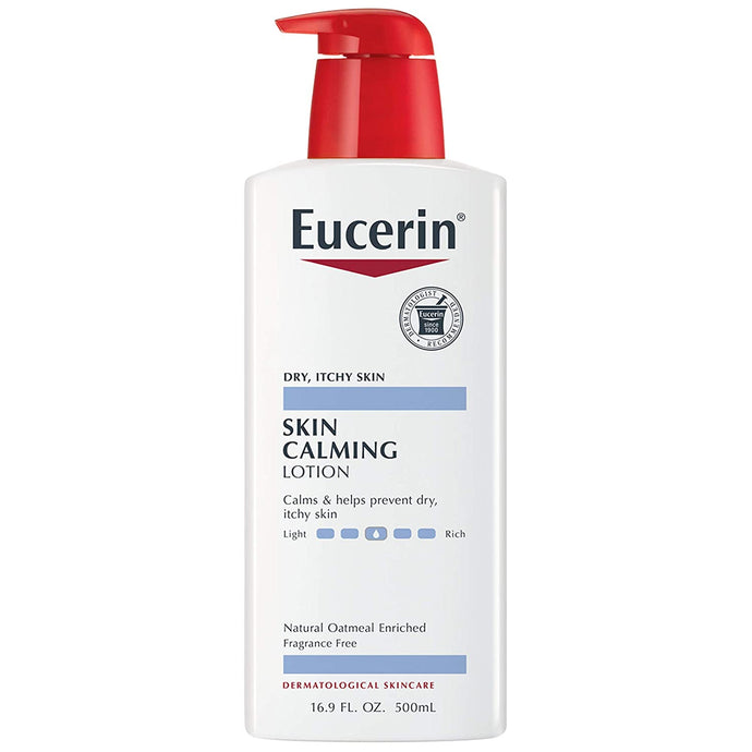 Eucerin - Loción corporal completa para piel seca y con picazón, enriquecida con avena natural - 16.9oz