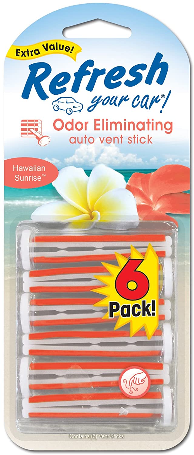 3 palitos para ventilación de doble aroma cítrico y veraniego., Amanecer en Hawái NDP-91