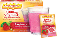 Cargar imagen en el visor de la galería, Mezcla para suplemento dietético bebible Emergen-C, 30 paquetes- Raspberry
