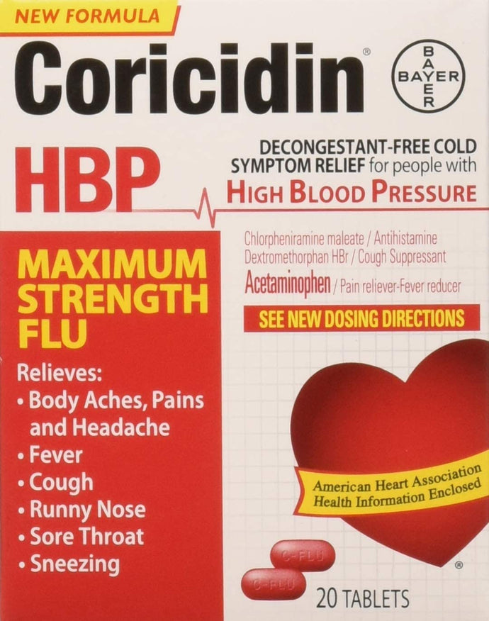 Coricidin Hbp - Gripe de máxima resistencia, 20 unidades