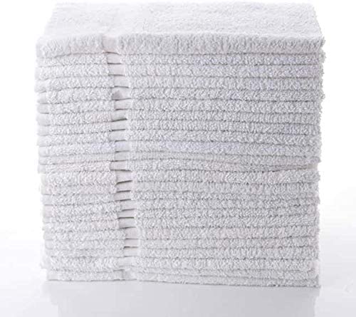 Toallas de mano blancas, 16.0 x 26.9 in, paquete de 12 NDP49