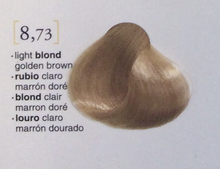 Cargar imagen en el visor de la galería, Salerm Hair Color Permanent  2.3oz (8.73 Light Blond Golden Brown)
