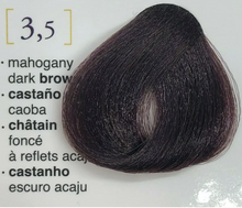 Cargar imagen en el visor de la galería, Salerm Hair Color Permanent  2.3oz (3.5 Mahogany Dark Brow)
